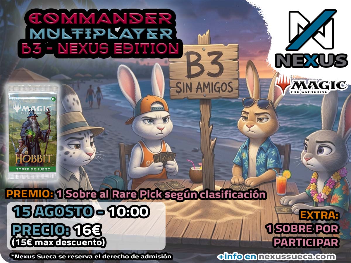 Torneo Bracket 3 commander Multiplayer en Nexus Sueca